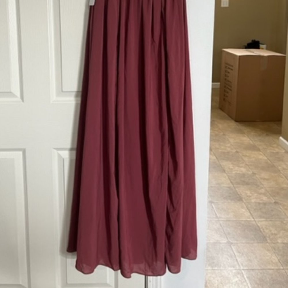 NWT AZAZIE DESERT ROSE BRIDESMAID/PROM/HOMECOMING DRESS - SZ 2 - Picture 2 of 7